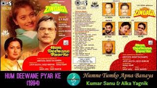Humne Tumko Apna Banaya/Kumar Sanu, Alka Yagnik/Hum Deewane Pyar Ke (1994)/Hindi Romantic song/CDRip