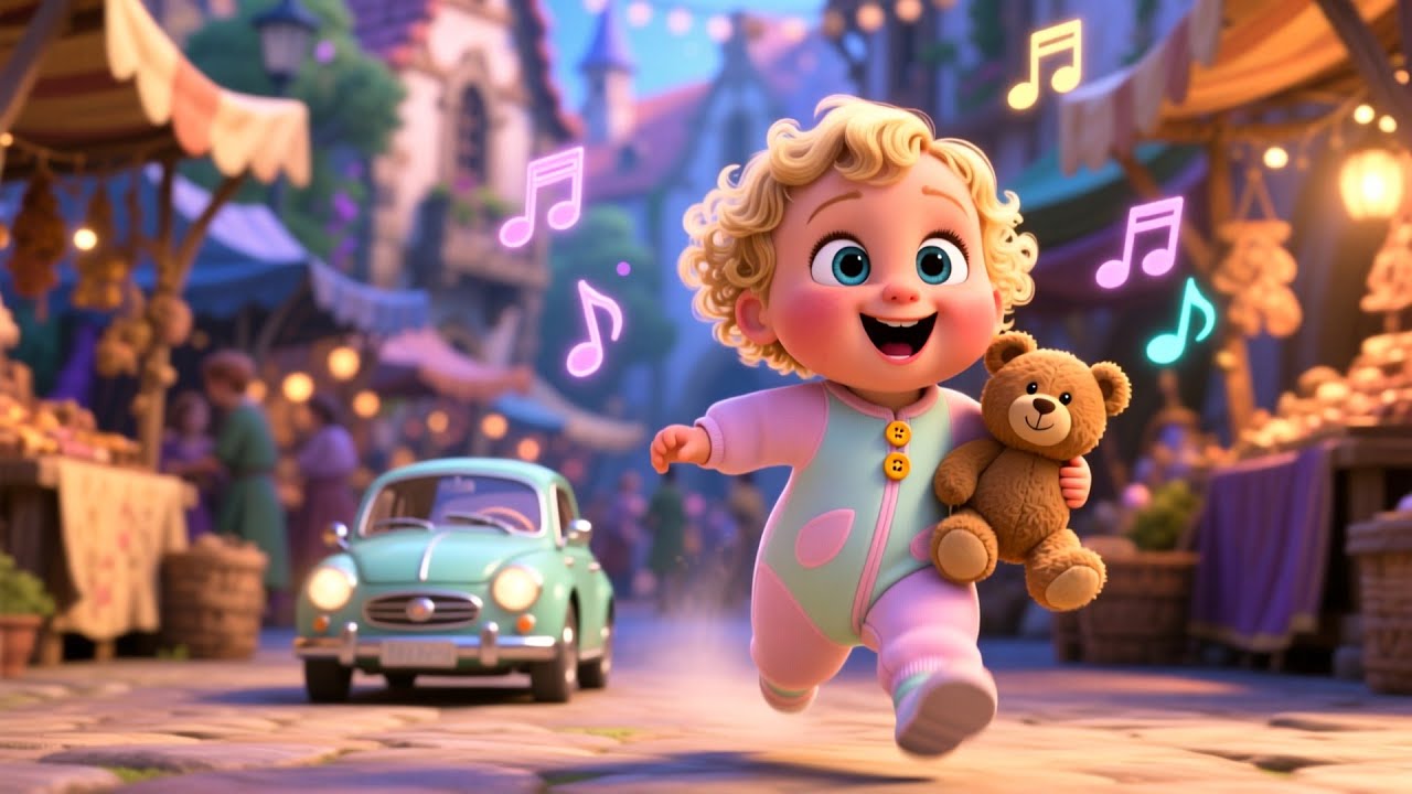 Baby and the Moon Market | Fun Nighttime Song for Kids | Magical Adventure