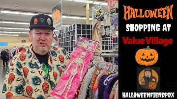 Halloween shopping at Value Village Oct 2025