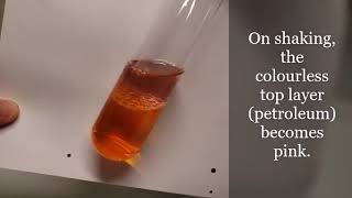 #77 Extraction -  iodine water and pertroleum ether