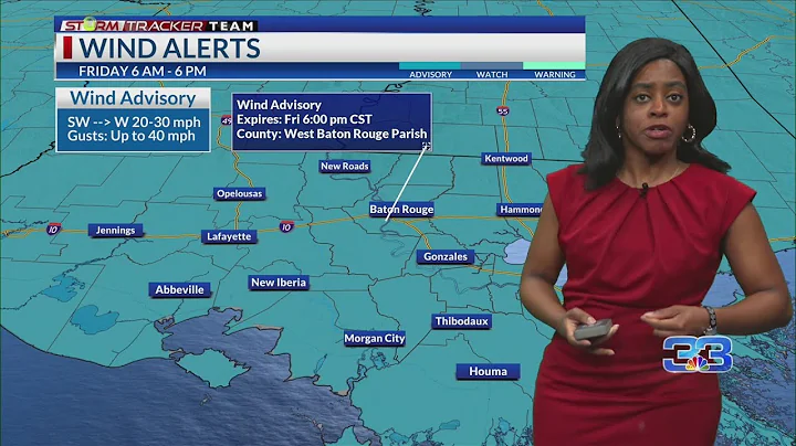 Friday Morning Forecast for Baton Rouge 1-12-24