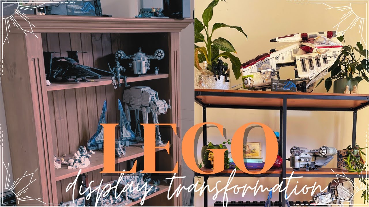 TRANSFORMING my fiances Lego shelves - let's make it aesthetic