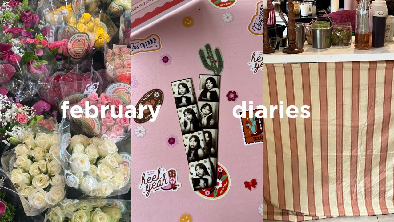 february diaries | valentine’s day weekend,solo journal date, journal ecosystem