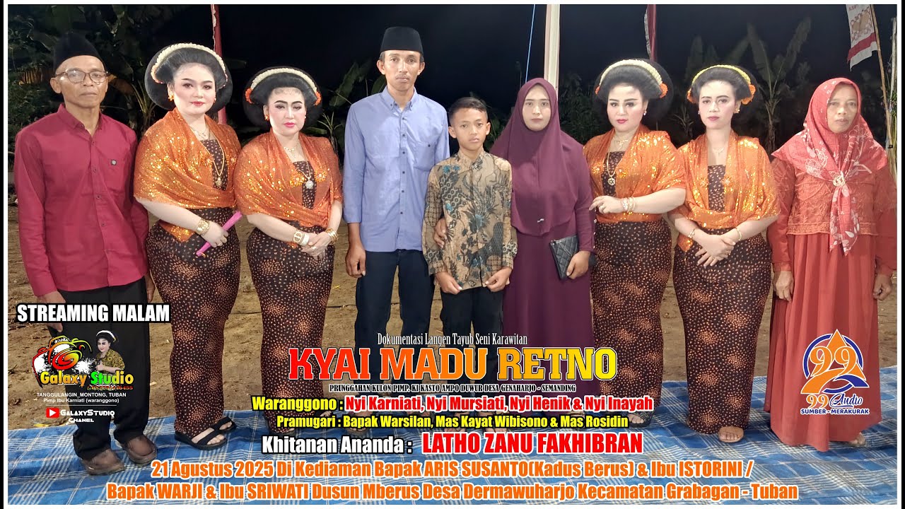 LIVE TAYUB MALAM BPK KADUS ARIS MBERUS GRABAGAN NYI KARNIATI,MURSIATI,HENIK & INAYAH~KYAI MADURETNO.