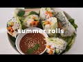 Vegan Summer Rolls with Peanut Sauce