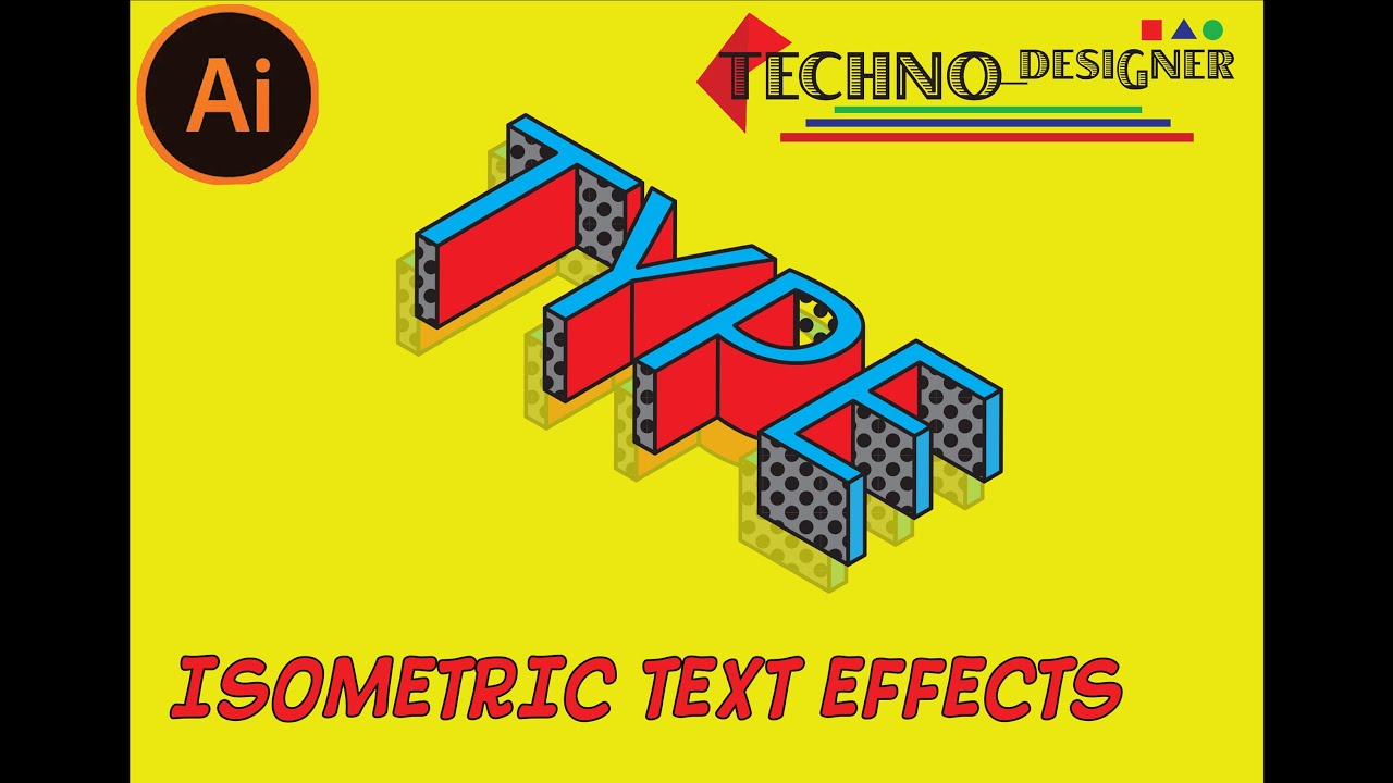 How to Create an Isometric Text Effect in Adobe Illustrator - part 2 ...