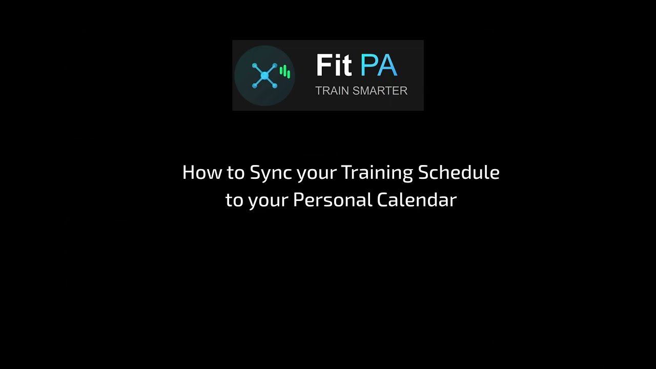 Never Miss a Workout: Sync Your Fit PA Schedule to Your Calendar