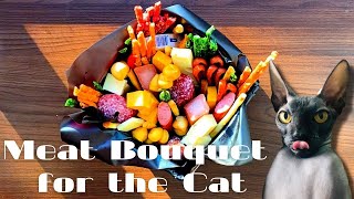 THE BEST GIFT FOR A MAN/DIY Meat Bouquet without the Cat/A Simple Handmade Gift for a Man