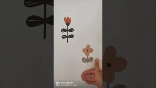Flower Fabric wall decal
