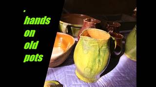 Hands on Old Redware Museum Pots (492 #pottersjournal )