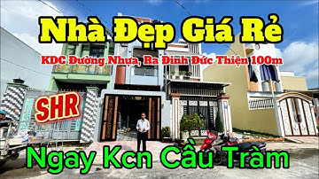 Bán Nhà Giá Rẻ, Đẹp Ngất Ngây trong KDC Đường Nhựa ra đường lớn Đinh Đức Thiện 100m. Tổng 2.85ty