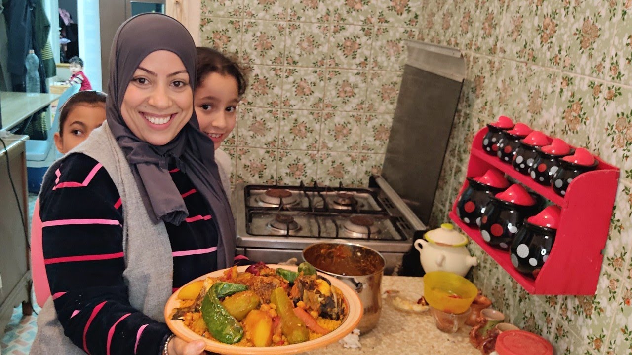 كسكسي تونسي بالمناني روعة 🐟 فطور صباح فاشل 🤭