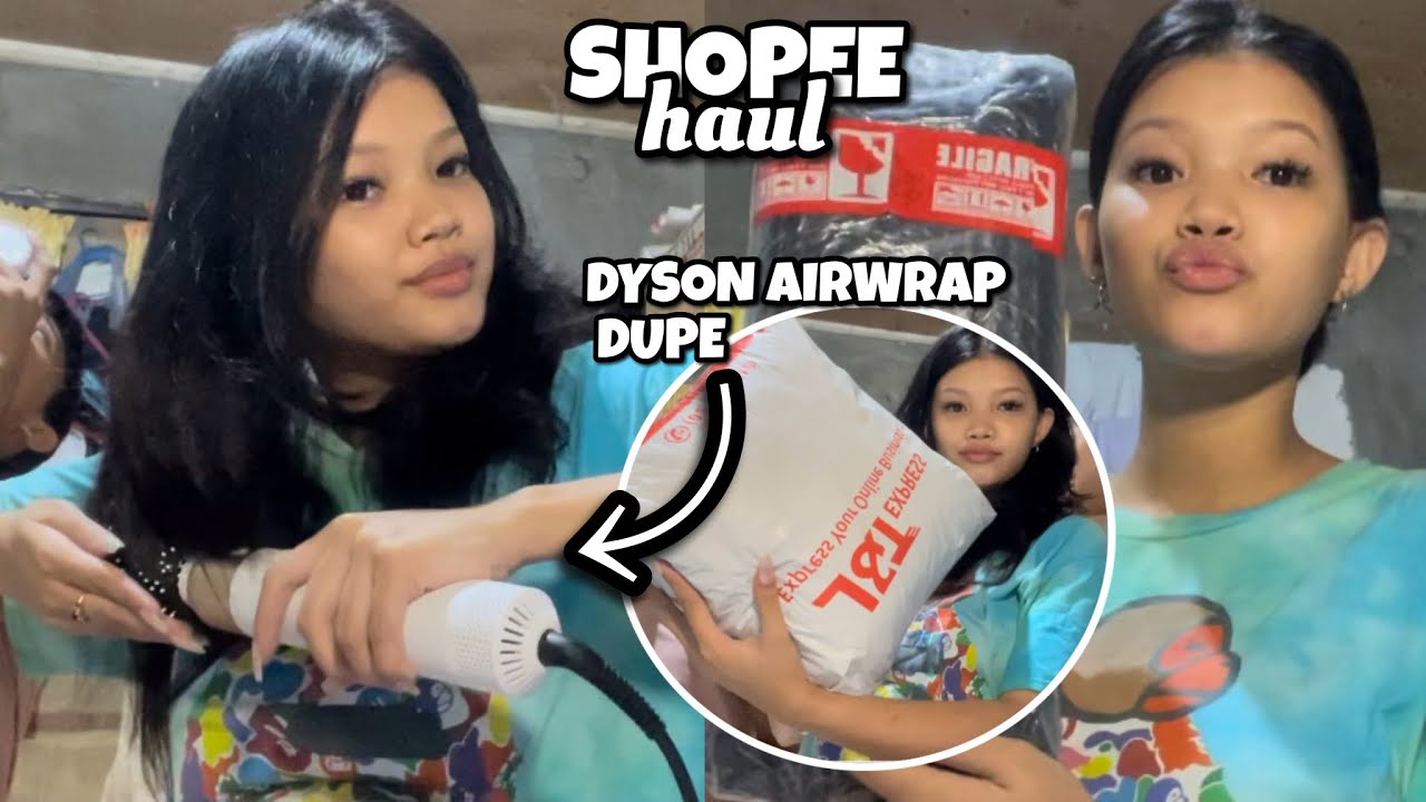 SHOPEE HAUL ( DYSON AIRWRAP DUPE 😍 ) | ERICA AHERN