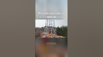 Movable tower device#mechanical #automobile #excavator #buildingstructure