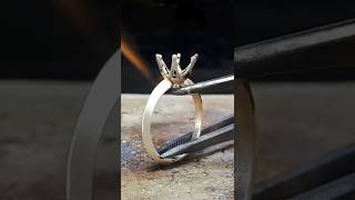 making diamond solitaire ring #shorts #gold #handmadejewellery Wealth