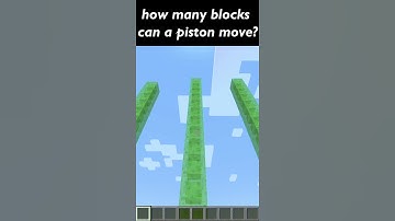how many blocks can a piston move? #shorts