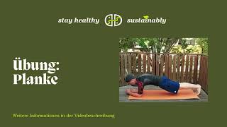 Plank / Unterarmstütz - Kraftübung zur Stärkung der Rumpfmuskulatur
