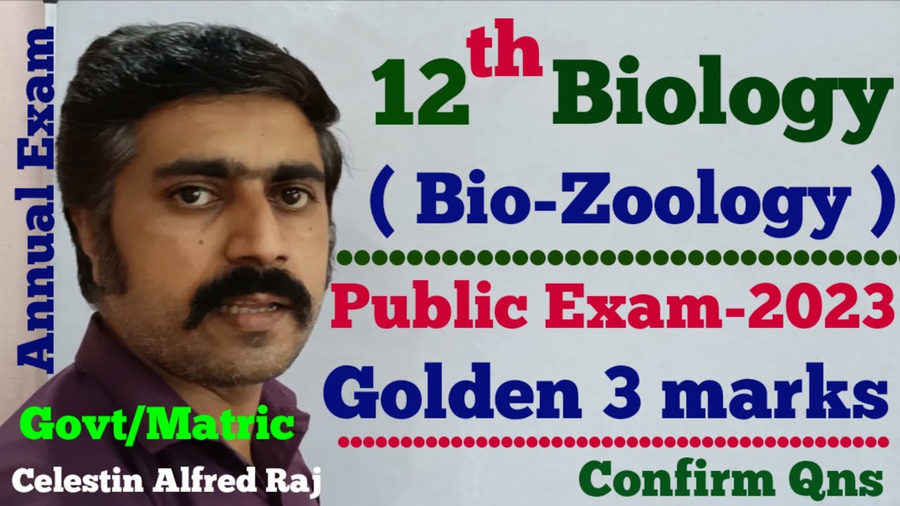 12 BiologyZoologyGolden 3 marksPublic (Annual) Exam 2023sky physics YouTube