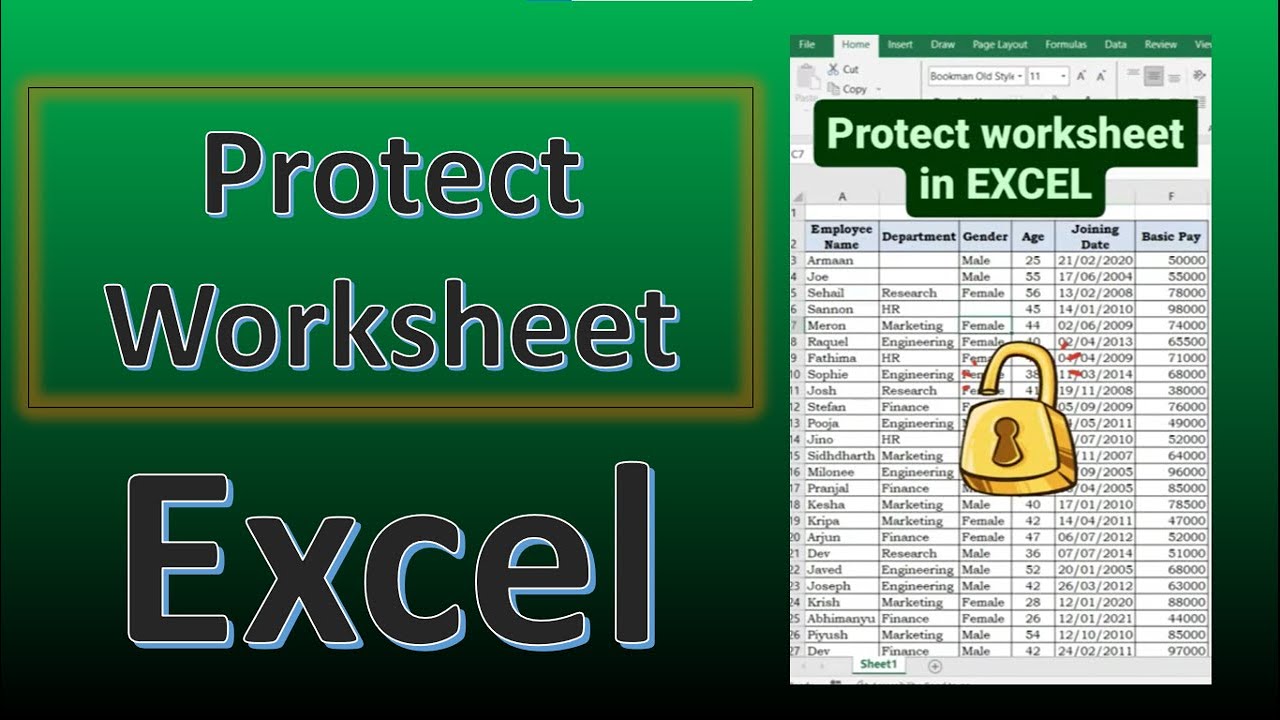 How to Protect Worksheet? 