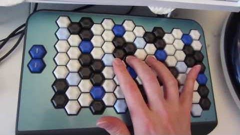 Harmonic Table fingering is easy (Axis-49 + OP-1)