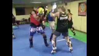 Treino Muay Thai Marcela X Marzullo Mariana X Marlo