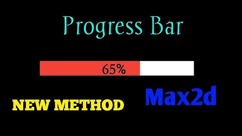 How to create progress bar with lifebar in max2d. EASY METHOD!. Max2d tutorials.