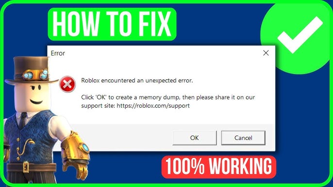 Roblox The Application Encountered An Unrecoverable Error Fix (2023) 