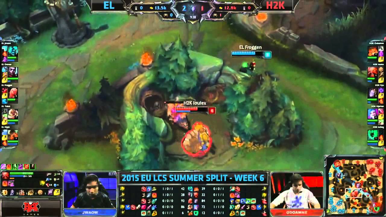 Elements vs H2k Gaming   League Of Legends   EU LCS 2015 Summer W6D1