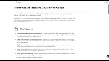 Day 1 assignment : five days AI agents intensive course with Google