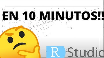 COMO HACER UNA REGRESIÓN LINEAL SIMPLE  EN RSTUDIO (SUPER FÁCIL EN 10 MINUTOS)