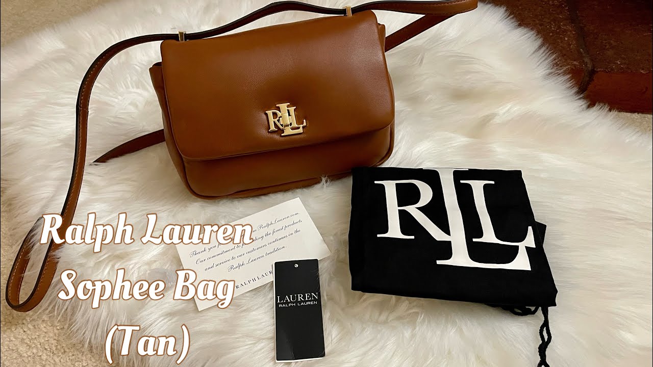 Lauren Ralph Lauren Tayler 19 Leather Grab Bag, Vintage Brown at