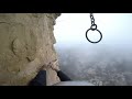 Climber tackles harrowing cliff face in intense POV footage