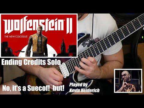 Wolfenstein II The New Colossus Ending Credits Solo (Cover with Tab)