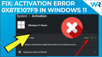 FIX: The Windows 11 activation error 0x87e107f9