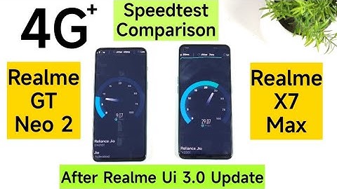 Realme GT Neo 2 vs Realme X7 Max 4G+ Speedtest Comparison After Realme Ui 3.0 Stable Update 🔥🔥🔥