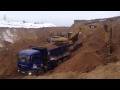 Экскаватор Cat 324 DL в карьере 2