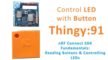 Control LED with Button Thingy:91