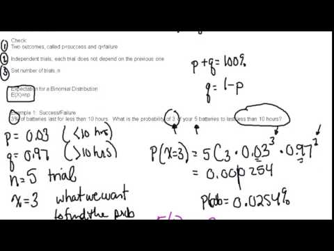 MDM4U 7.2 Binomial Distributions Video 1 - YouTube