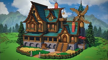 Minecraft: How To Build A Large Medieval House | Tutorial