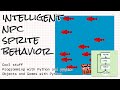 Intelligent NPC / sprite behavior using a Subject-Observer model in pygame; fun programming project!