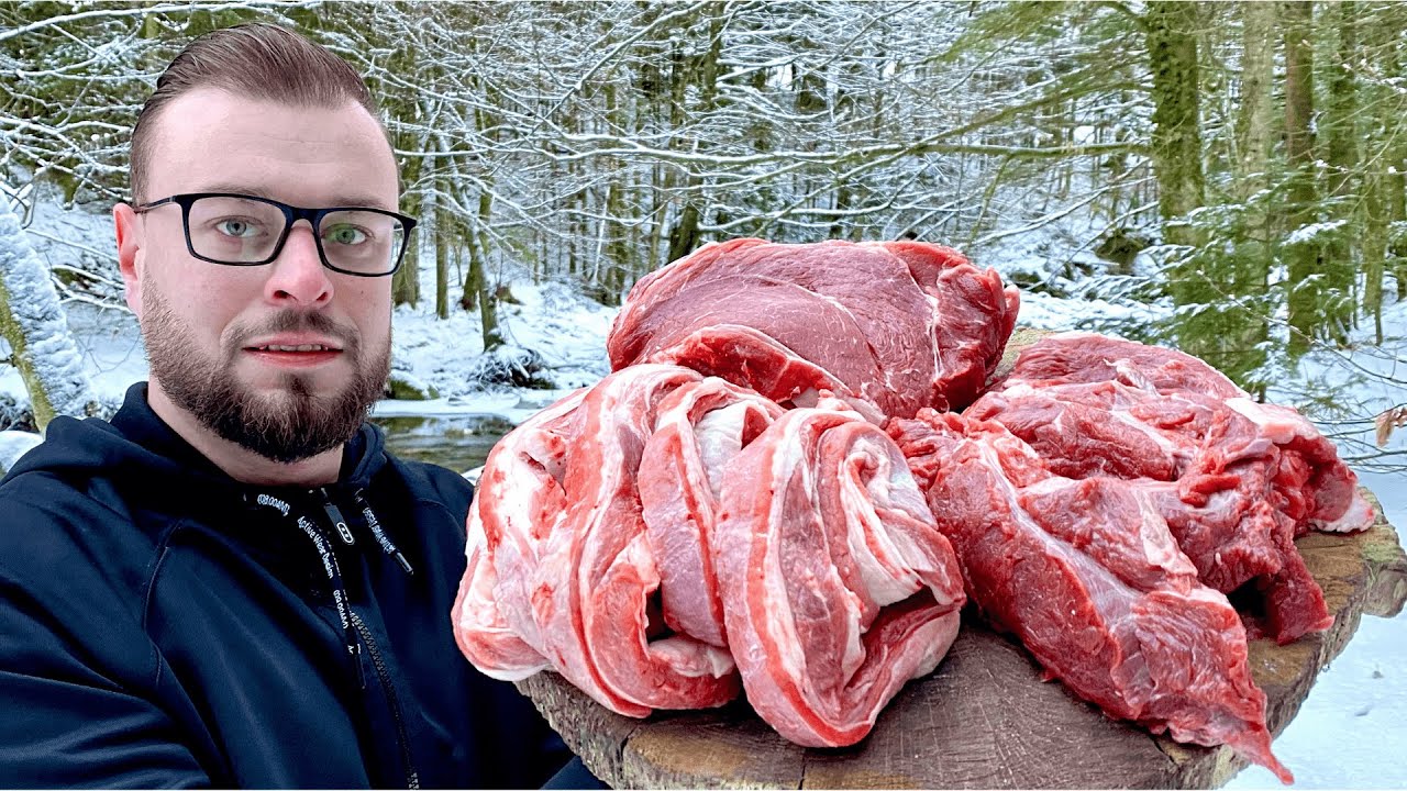 Готовим тушеную говядину (гуляш) в глиняном горшочке. Любимое блюдо настоящего гурмана.