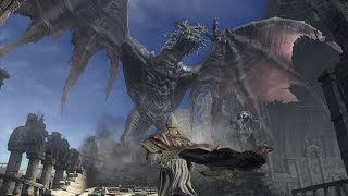 Dark Souls 3 - Cleric Class Boss Fight #14 - Ancient Wyvern (Holy Fist) (SL:25)