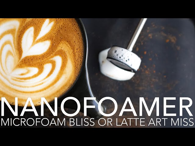 NanoFoamer V2  Premium microfoam milk without a steam wand.