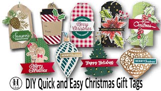 DIY Christmas Gift Tags | Using scrap paper | Quick & Easy Gift Tags