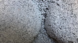 Very gritty sand disks in water