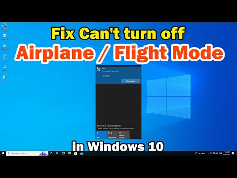 How to Fix Can't Turn Off Airplane Mode in Windows 10 PC or Laptop