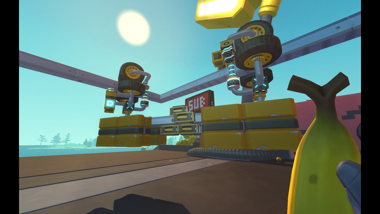 Scrap Mechanic Survival | Build&Test - Monorail Waggon that Can Handle 90° Turns - Showcase