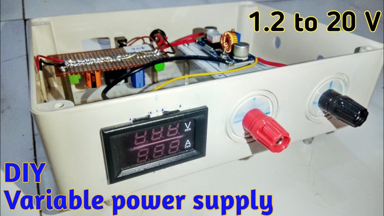 DIY power supply, Variable, Using laptop charger PART1 YouTube