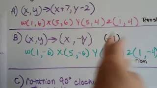 Grade 8 Math #10.3a, Combining transformations with Dilations