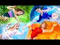 Fire Girl, Water Girl, Air Girl und Earth Girl / Vier Elemente im wirklichen Leben